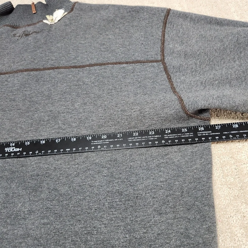 Tommy Bahama Sweatshirt Men XL Reversible‎ 1/4 Zip Pullover Cotton Sweater
